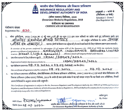 IRDAI License